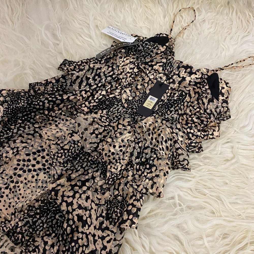 RACHEL ZOE Ruffle Print Mini Dress - Picture 13 of 13